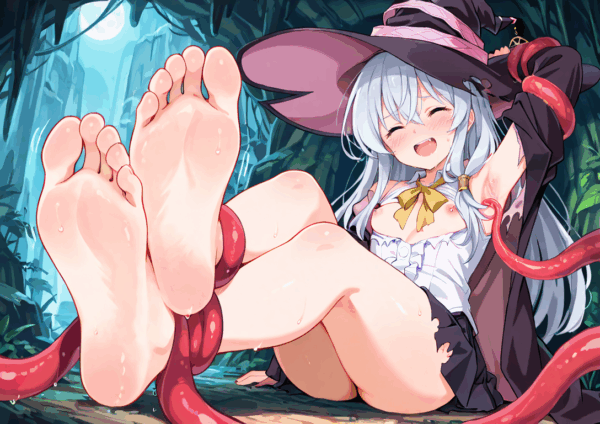 触手えっち イラスト集 イレイナ(足裏構図ver)(リクエスト作品) - 画像 (5)