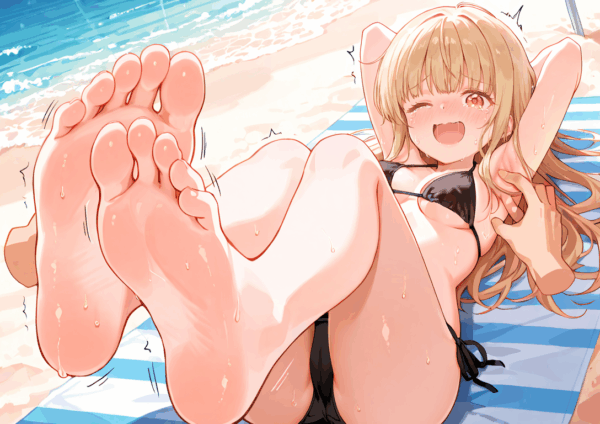 くすぐりイラスト集 椎名真昼(足裏構図ver) - 画像 (8)