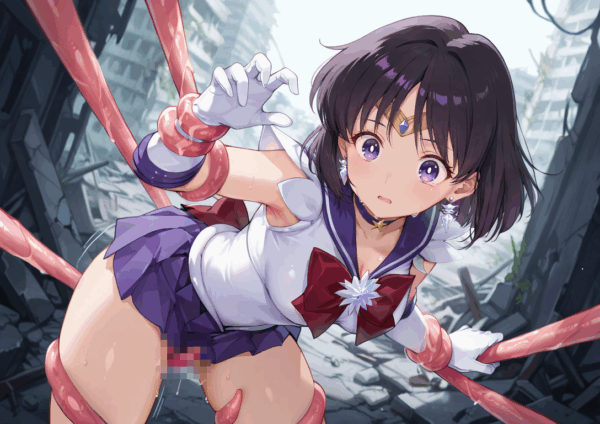 触手えっち イラスト集 セーラーサターン - 画像 (7)