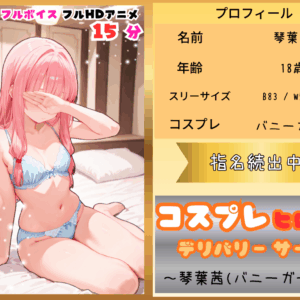 【フルHDアニメ】コスプレヒロイン デリバリーサービス 琴葉茜(バニー)