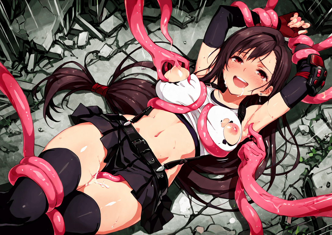 触手えっち イラスト集 ティファ - 画像 (3)